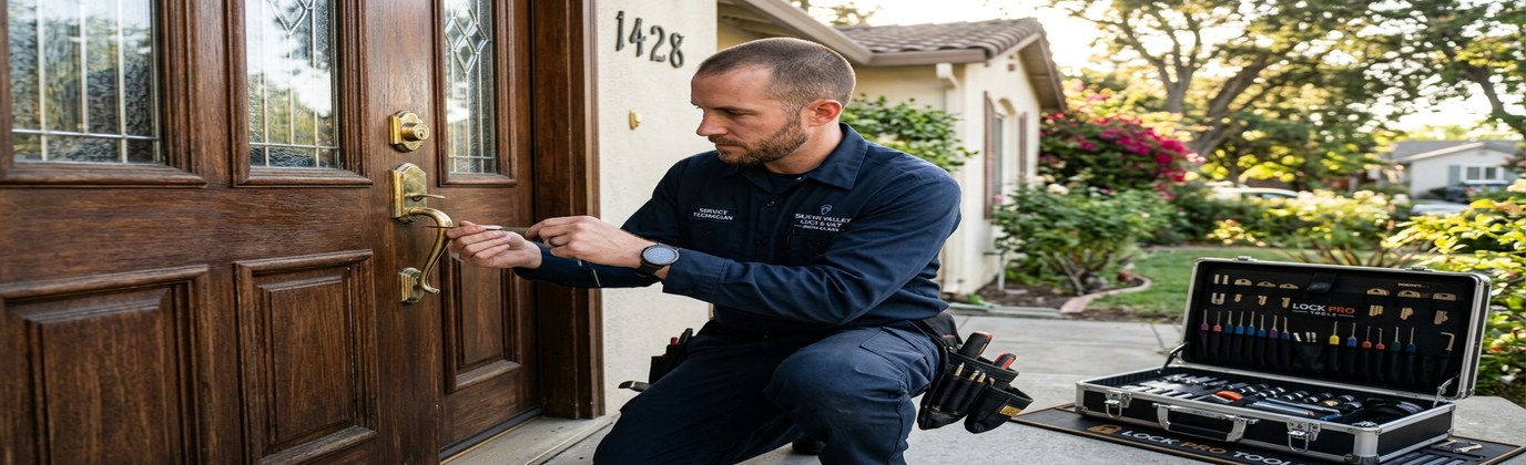 Response time map for locksmiths in Santa Clara CA